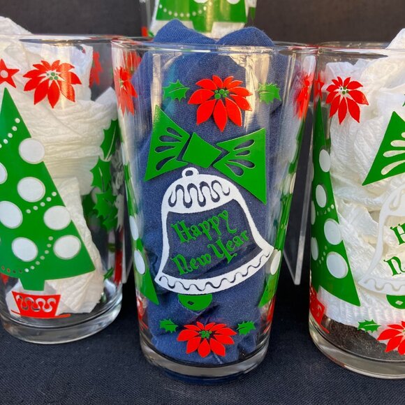 Hazelware Merry Christmas Happy New Year Tumblers - Set of 4 - Picture 11 of 15